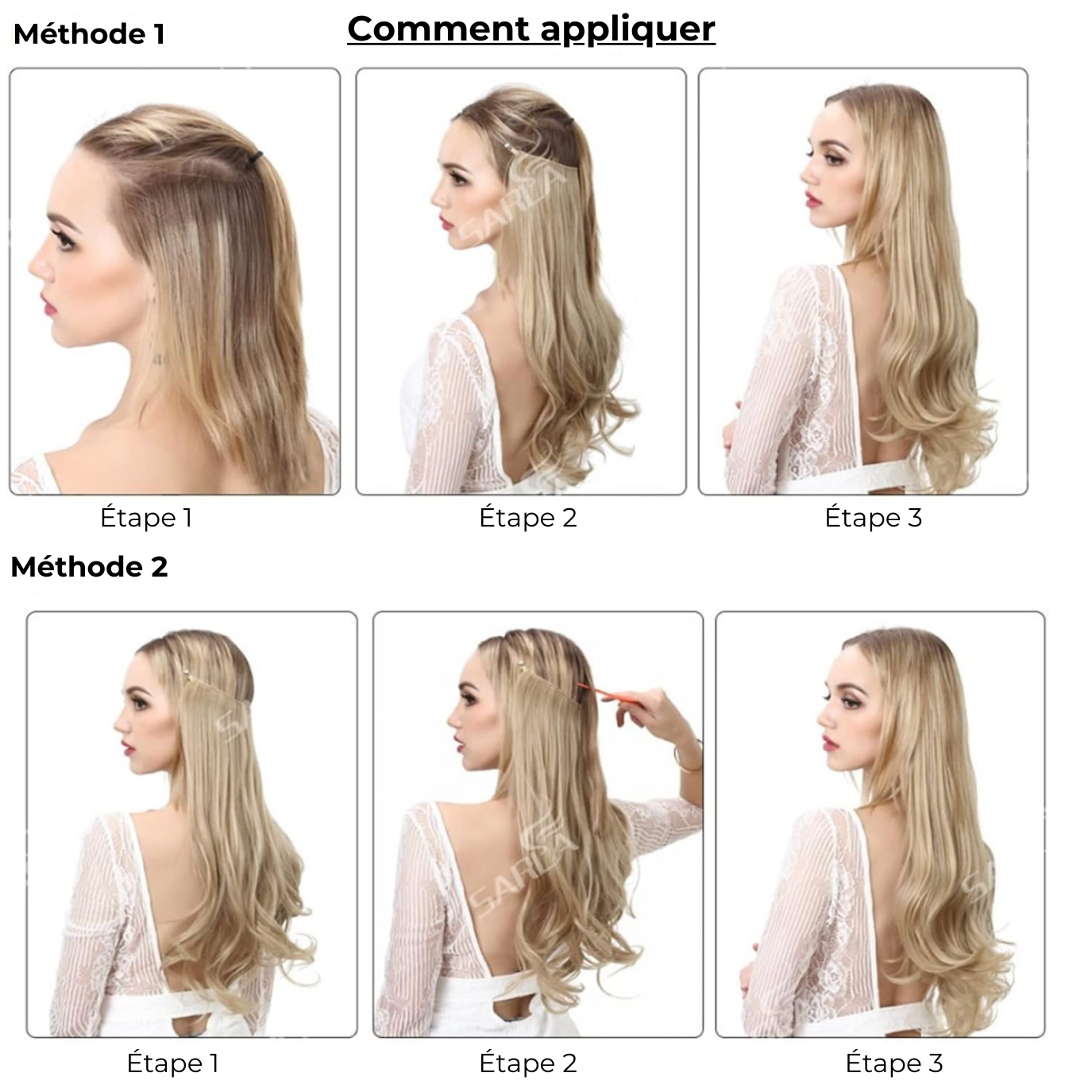 LuxyHair™ – Extensions de Cheveux Faciles à Appliquer