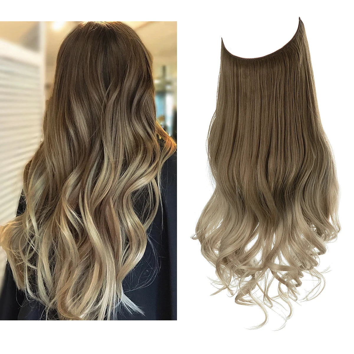 LuxyHair™ – Extensions de Cheveux Faciles à Appliquer